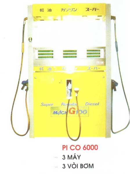 Trụ xăng Pi Co 6000 (3 máy, 3 vòi bơm)
